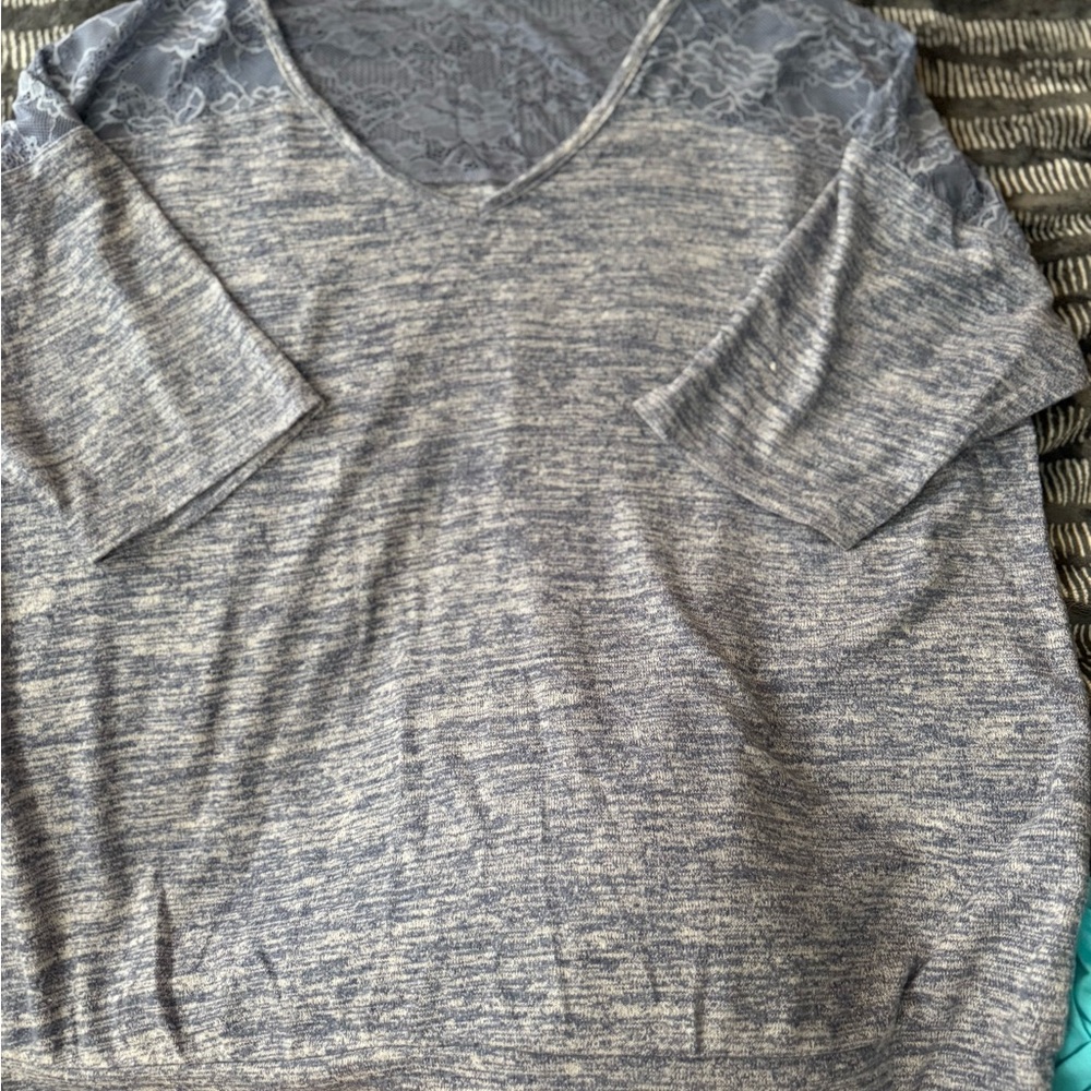 Torrid Blue Super Soft Plush V-Neck Sweater Knit Relaxed Fit